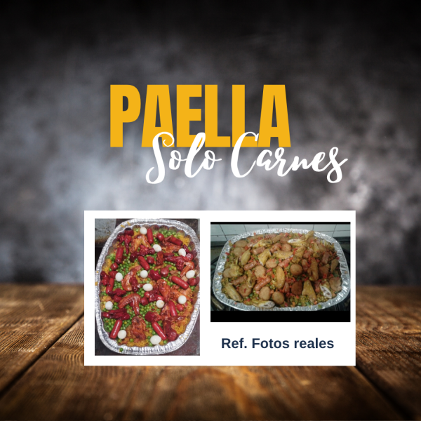 Paella de carnes